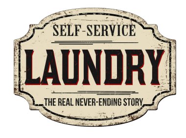 Beyaz arkaplanda paslı metal tabelası, vektör illüstrasyonu