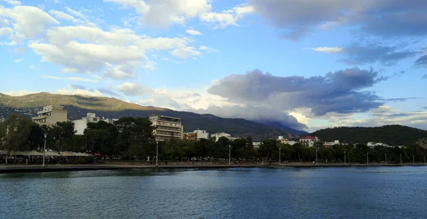 Panorama Voloson Cloudy Day Waterfront Greece — Stock Photo, Image