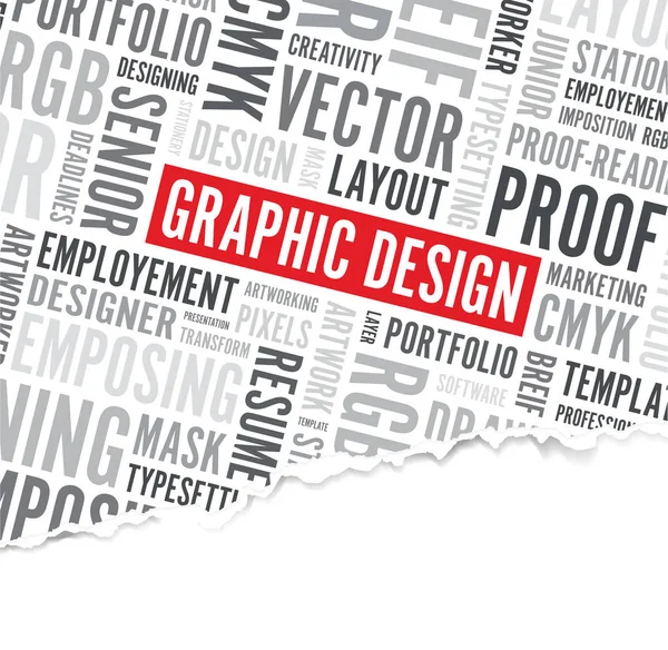 Grafisk Design Ordet Bakgrund — Stock vektor