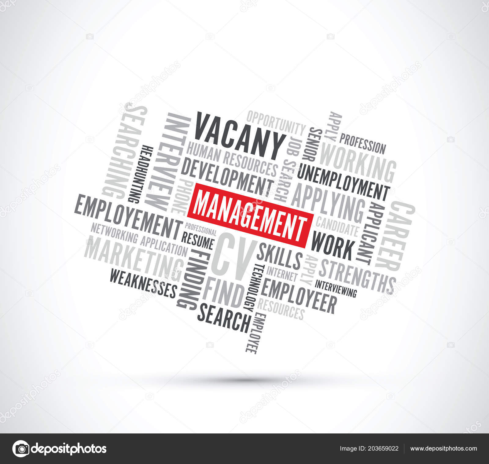 Management Text Background Stock Vector by ©jameschipper 203659022
