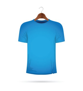 mavi t-shirt üzerine elbise askısı