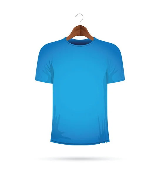 Camiseta Azul Una Percha — Archivo Imágenes Vectoriales