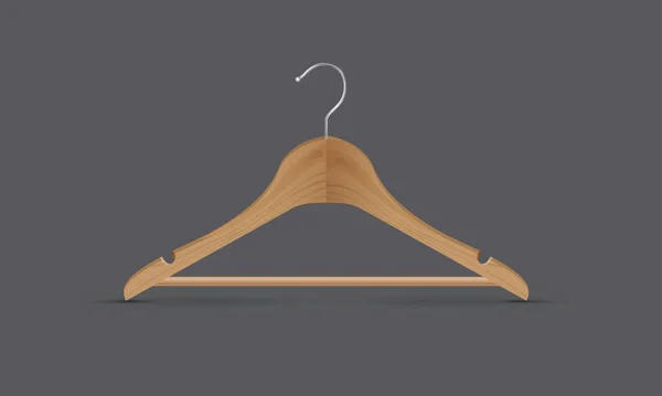 Una Percha Madera — Vector de stock