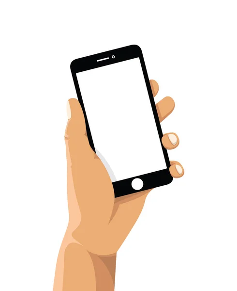 Tenir Téléphone Portable — Image vectorielle