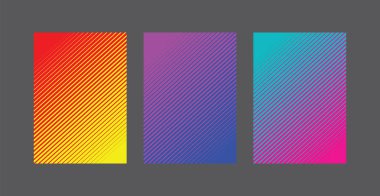 Çizgi deseni arka plan kümesi a4 Fading