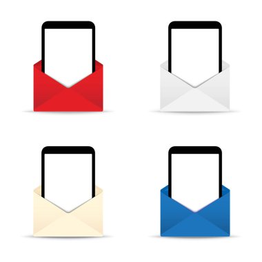 Mobil cep telefonu, bir zarf içinde