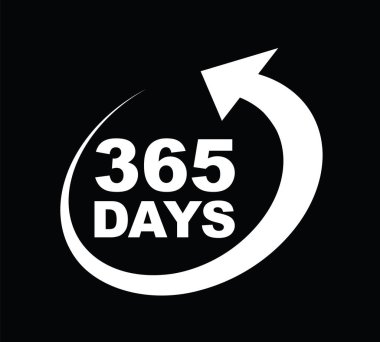 Yılın 365 günü ikonu. 