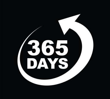 Yılın 365 günü ikonu. 