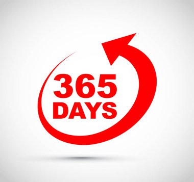 Yılın 365 günü ikonu. 