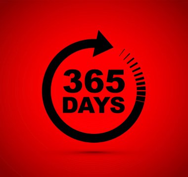 Yılın 365 günü ikonu. 