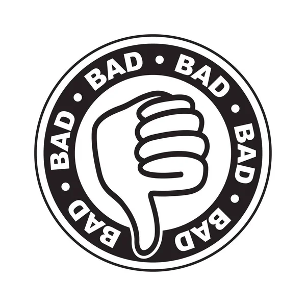 Bad Thumbs Icon — Stock Vector