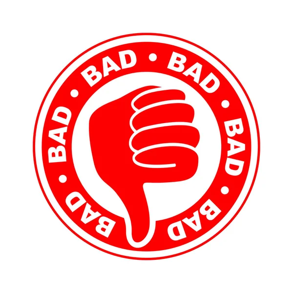 Bad Thumbs Icon — Stock Vector