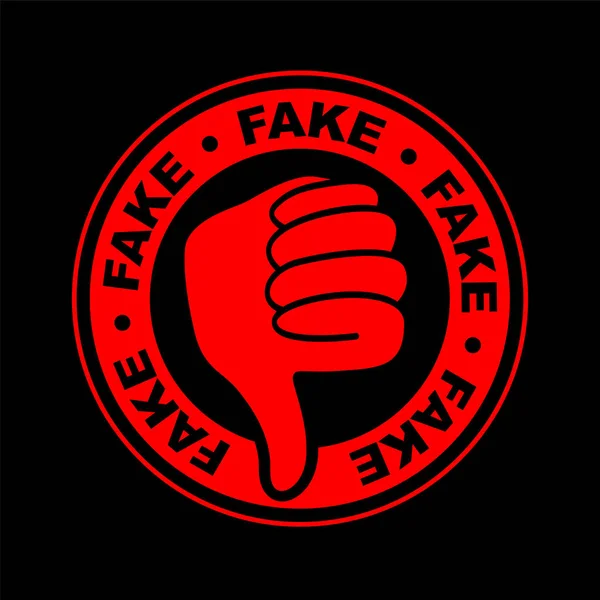 Fake Thumbs Icon — Stock Vector