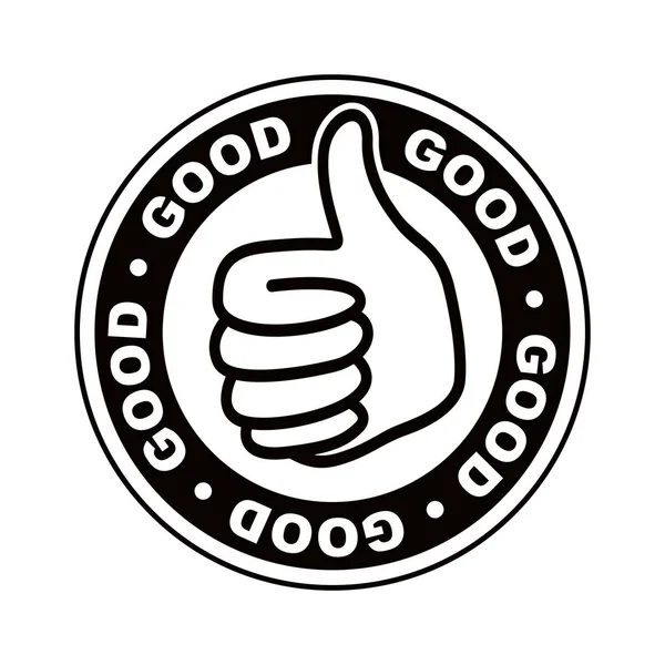 Good Thumbs Icon — Stock Vector