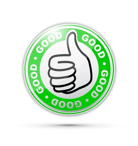 Good Thumbs Icon — Stock Vector