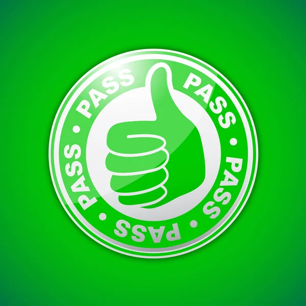 Pass Thumbs Icon — Stock Vector