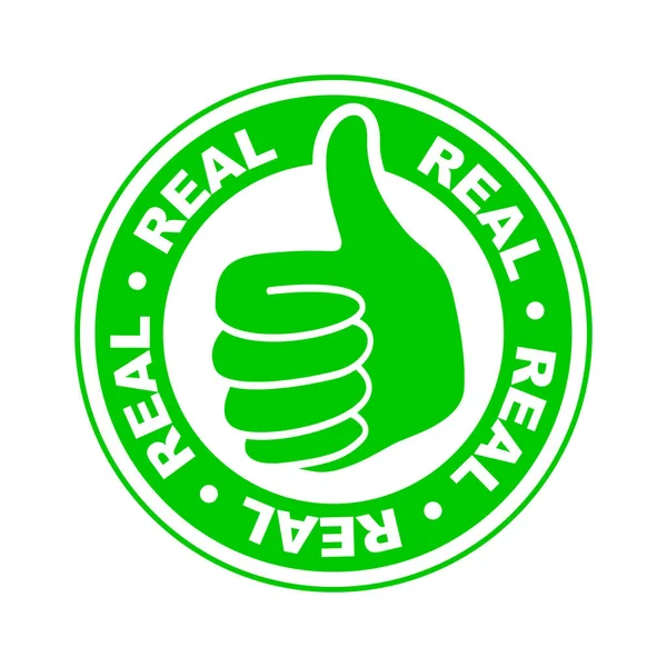 Real Thumbs Icon — Stock Vector