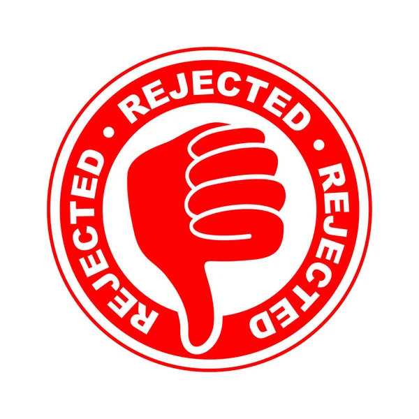 Rejected Thumbs Icon — Stock Vector
