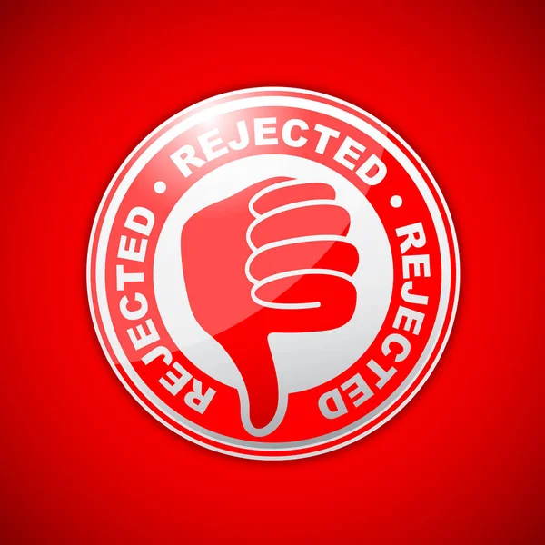 Rejected Thumbs Icon — Stock Vector