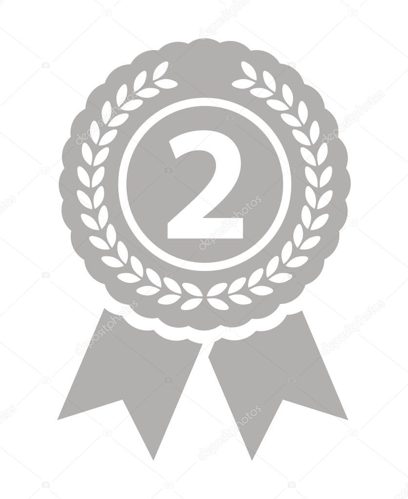 Black Second Place Medal Premium Vector In Adobe Illustrator Ai Ai Format Encapsulated Postscript Eps Eps Format