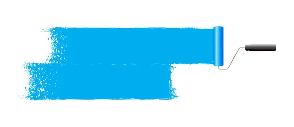 Pittura astratta blu — Vettoriale Stock