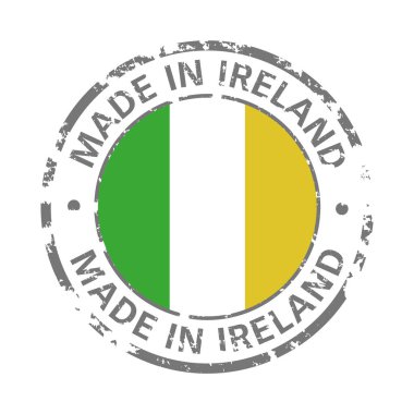 İrlanda bayrak grunge simgesi yapılan