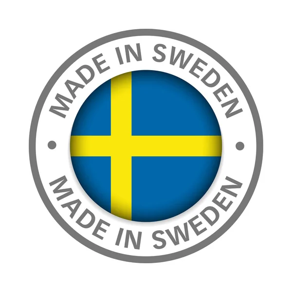 スウェーデンの旗のアイコンは、 — ストックベクタ