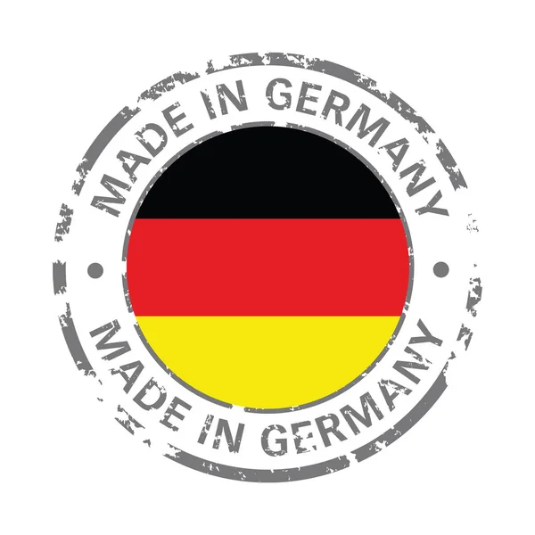 Made in germany flag grunge icon — Stock Vector