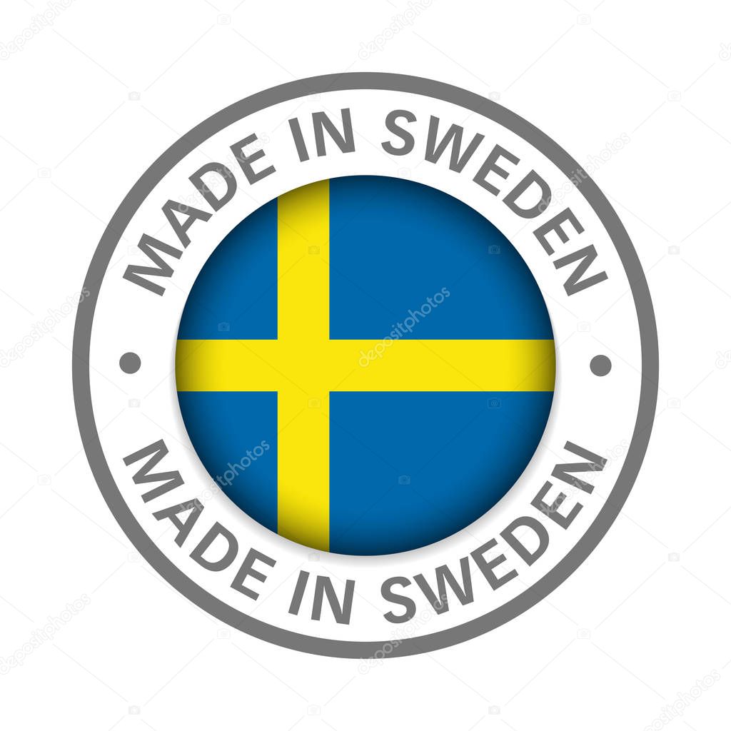 made in Sweden flag icon