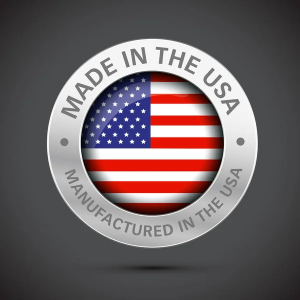 Fabriqué aux Etats-Unis5 — Image vectorielle