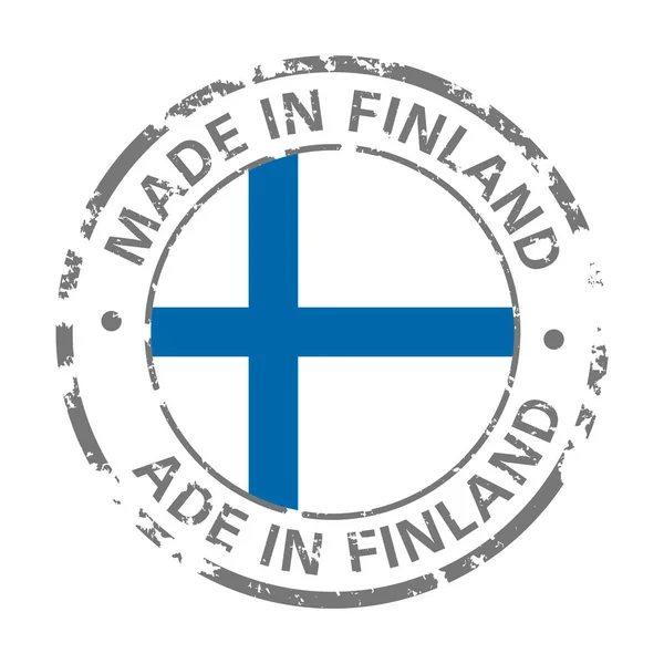 Made in Φινλανδία εικονίδιο γκραντζ — Διανυσματικό Αρχείο