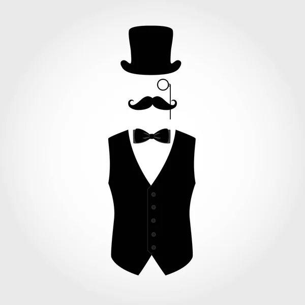 Icono de traje aislado sobre fondo blanco . — Vector de stock