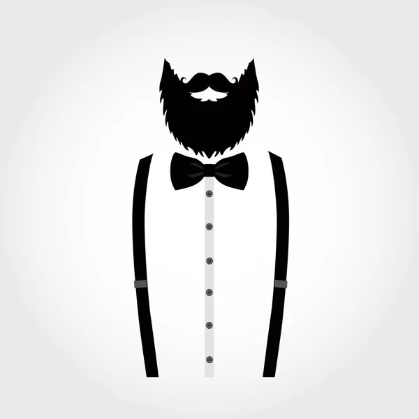 Icône de costume isolé sur fond blanc. icône Gentleman . — Image vectorielle
