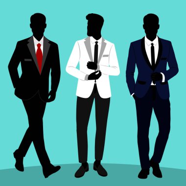 Düğün erkekler s takım elbise ve smokin. Beyefendi. Koleksiyonu. 