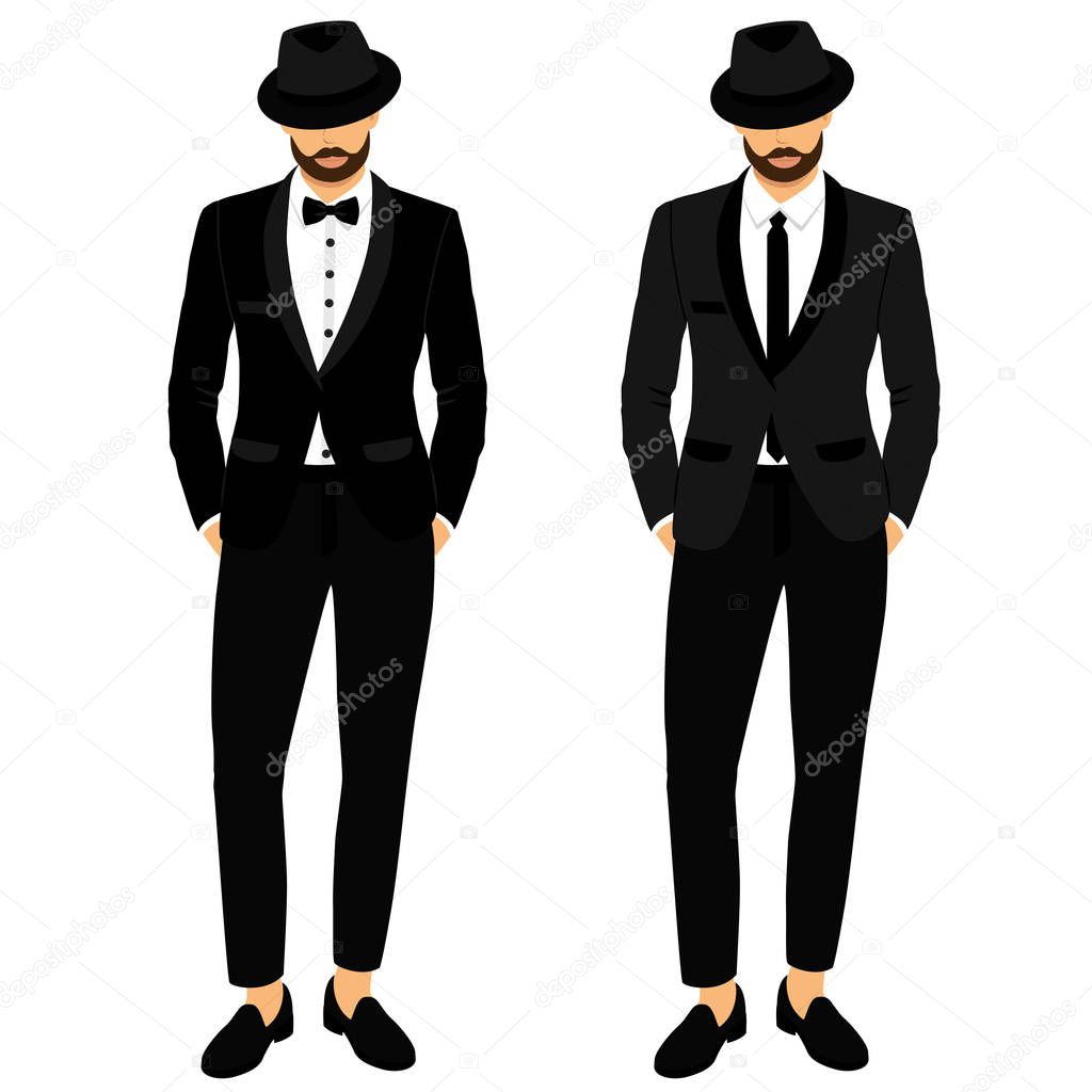 Wedding mens suit and tuxedo. Gentleman. Collection. The groom.