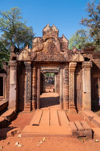 Angkor thom, Camboya - 11 28, 2018: banteay srei — Foto de Stock