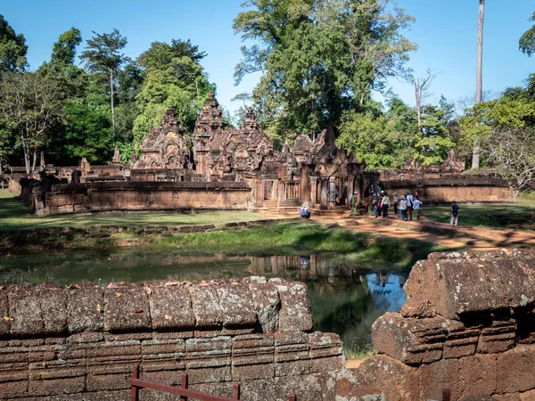 Angkor thom, Camboya - 11 28, 2018: banteay srei — Foto de Stock