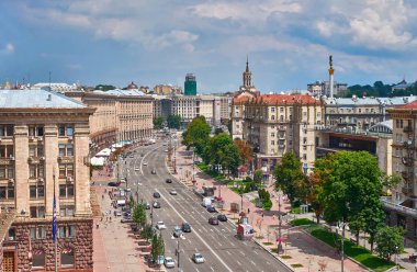 Khreshchatyk'a Avenue görünümünü