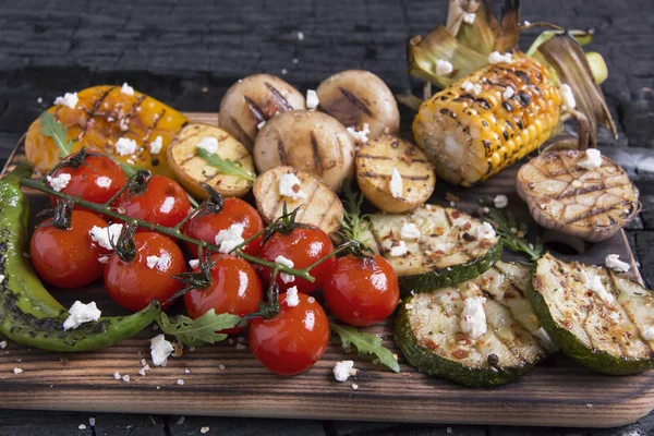 kırmızı biber mısır patates mantar sebze ızgara domates biber