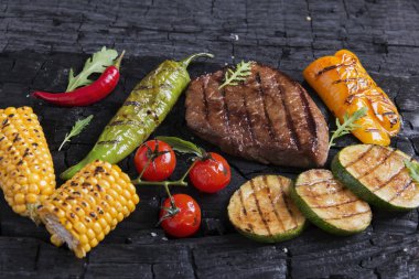 ızgara sebzeli dana biftek