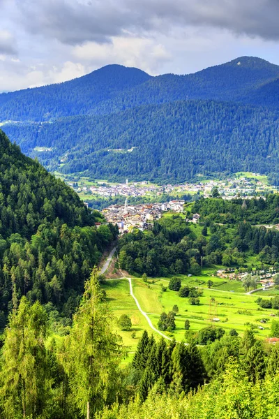 Panorama Veduta Delle Alpi — Foto Stock