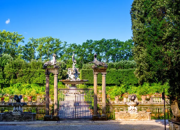 Fuente Agua Jardín Boboli Florencia — Foto de Stock