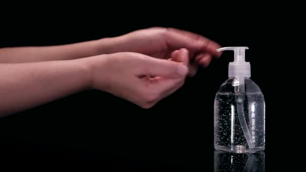 Gel Igienizzante Igiene Delle Mani Pulita Che Previene Diffusione Del — Video Stock