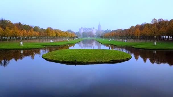 Aerea Germania Castello Schwerin Schloss Schwerin . — Video Stock