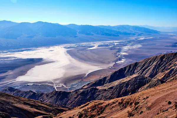 Λεκάνη Badwater στο Death Valley, Καλιφόρνια, ΗΠΑ — Φωτογραφία Αρχείου