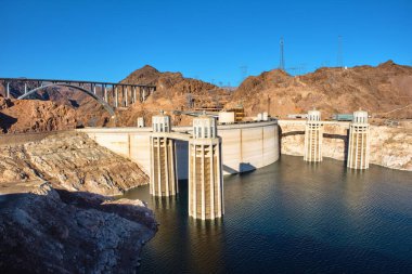 Nevada, ABD 'deki Hoover Barajı manzarası.