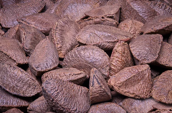 Paranuts do Brasil comida vegetariana como fundo — Fotografia de Stock