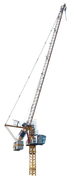 Single Isolated Building Crane — Stock Photo, Image