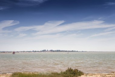 essex İngiltere'de Doğu mersea adanın etrafında bir yürüyüş alınan manzara görüntüleri