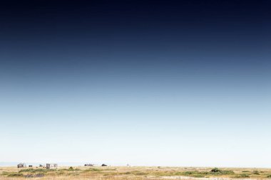 manzara resim dungeness boyunca romney marsh kıyı şeridi